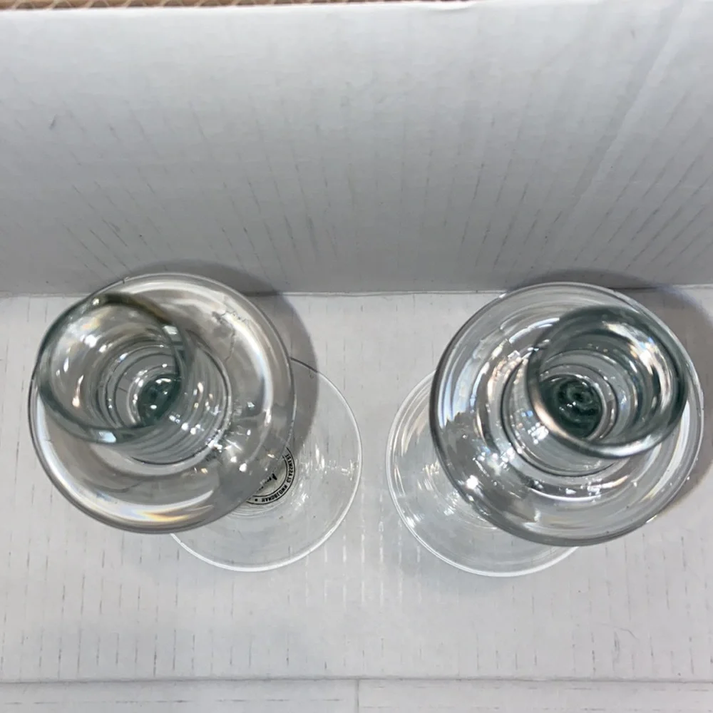 Pier 1 Imports Handblown Taper Glass Candle Holders